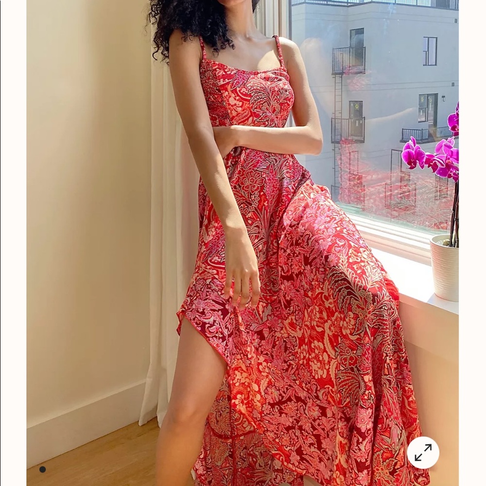 NWT Free People Forever Yours Smocked Slip